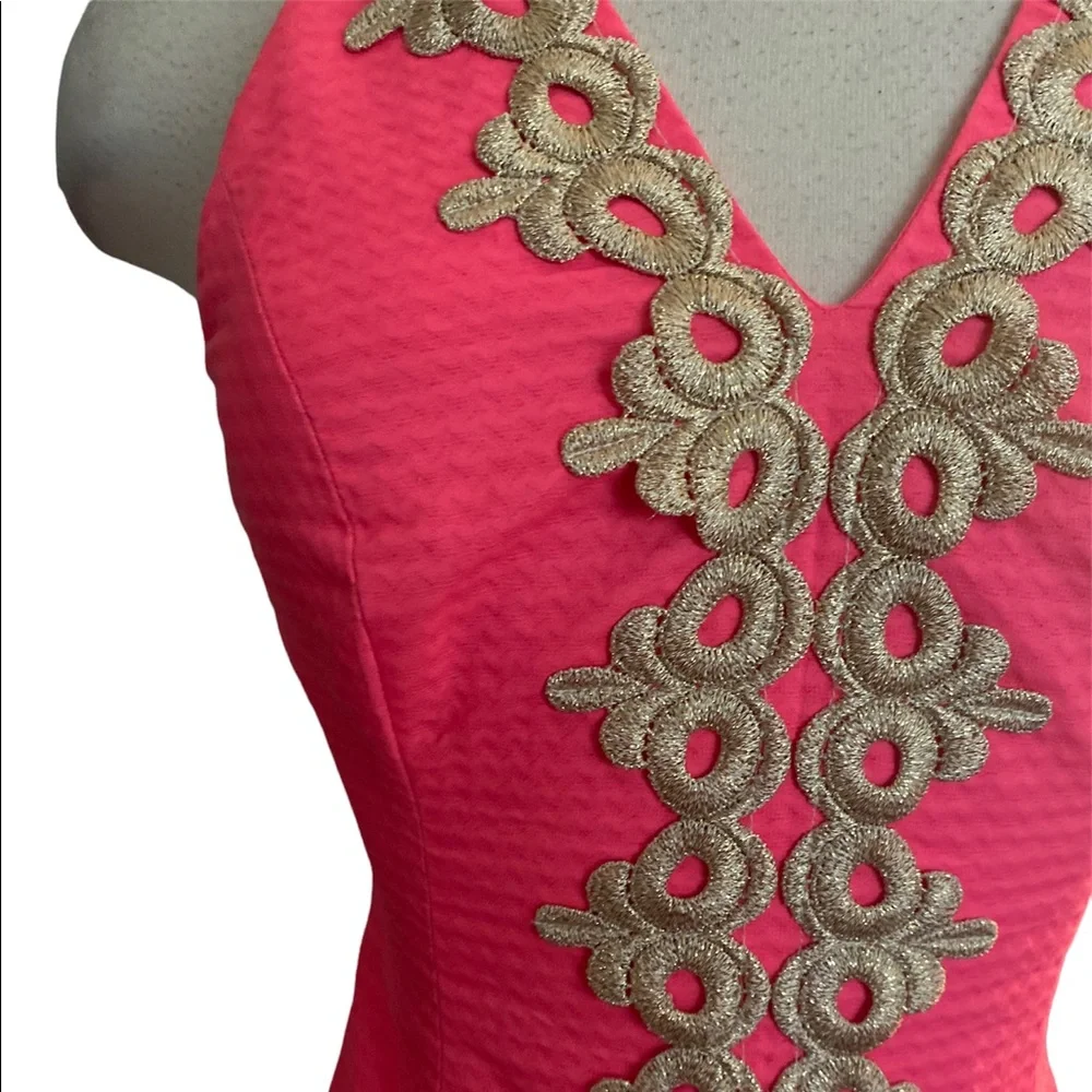 Lilly Pulitzer pearl shift dress bungalow pink - Picture 6 of 7